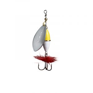 Wipp spinnare vit/gul silver