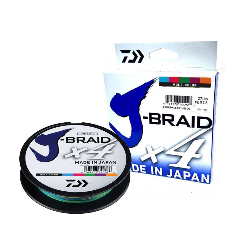 Daiwa Jbraid X4 Multi Color 300m Fiska.nu Fiskebutik
