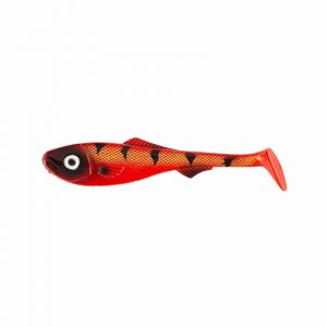 abu garcia beast zander shad 12cm red tiger