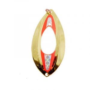 Spätta blinken 68mm 12g Rödingblänke guld röd