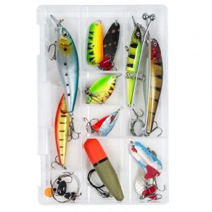 Box med beten och tillbehör - Gädda