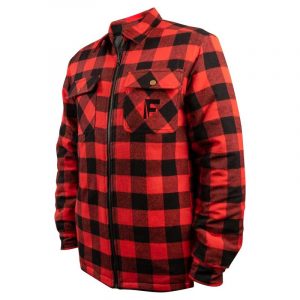 Fladen Forest Röd-Svart fodrad flanellskjorta