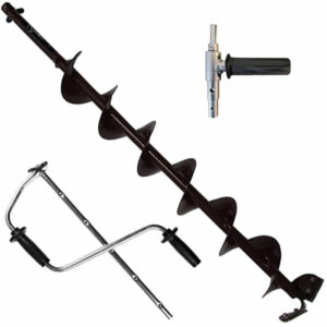 Isborr Vista 130mm med adapter - Handtag