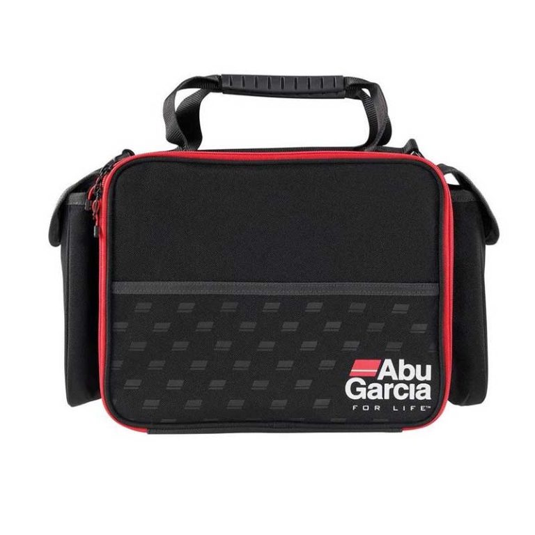 Sac à Leurres Mobile Abu Garcia - Noir/gris/rouge, Avec 3 Boîtes Incluses, Bandoulière, étanche