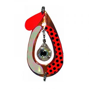 Rödingblänke X Raiden 68mm - röd/pärlemo