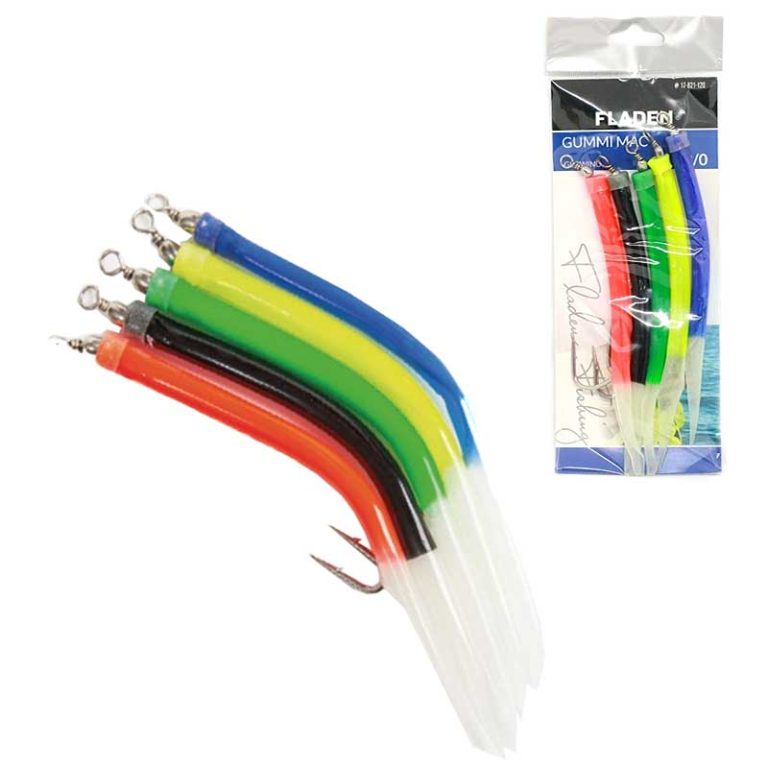 Lot De 3 Leurres Souples Pour Pêche - Gummi-Makk Norvège 12/0 Multicolore
