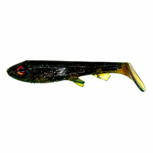 Wolfcreek Shad 18cm OLD SCHOOL - Green Motoroil Burbot
