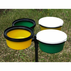 Set med 4st betesburkar och hållare basic