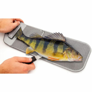 Hopfällbar filébräda med fiskfjällare