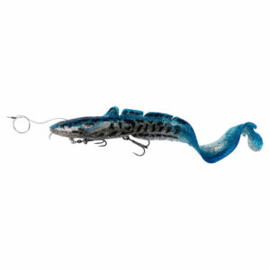 Savage Gear 3D Line Thru Burbot 50cm, 400g - Blue Silver