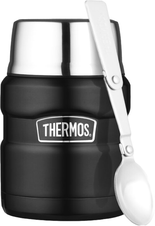 THERMOS Stålmattermos King 0,5 l, Matt svart