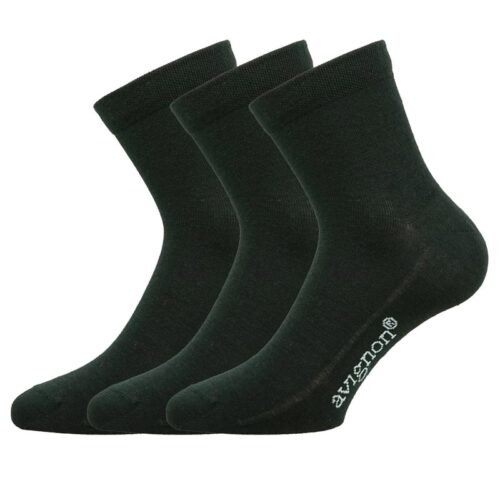 Avignon Sneaker Ull Hög - Basic black 3-pack