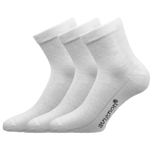 Avignon Sneaker Ull Hög - Basic white 3-pack