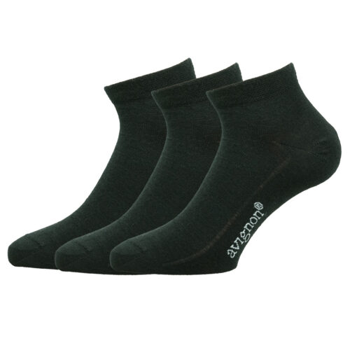 Avignon Sneaker Ull Låg - Basic black 3-pack