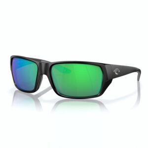 Costa Tailfin Matte Black - Green Mirror 580P