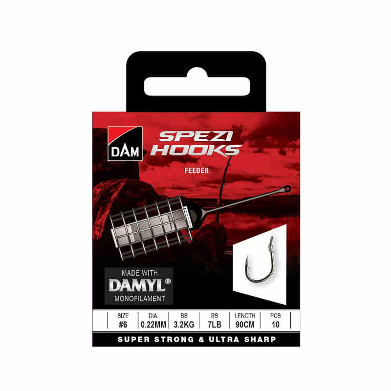 DAM Spezi Metetafs Feeder #10 0,18mm, 90cm, 10-pack