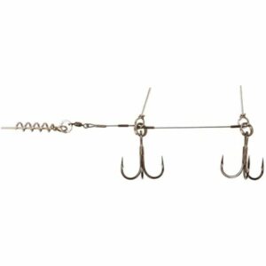 BFT Stainless Nylon Coated Tandem Stinger Rig 100lb 2/0
