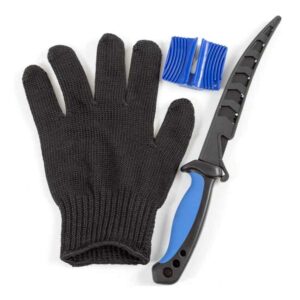 Fladen Filekniv Set med kniv, bryne och handske