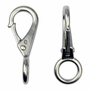 Karbinhake med ögla 53mm (2-pack)