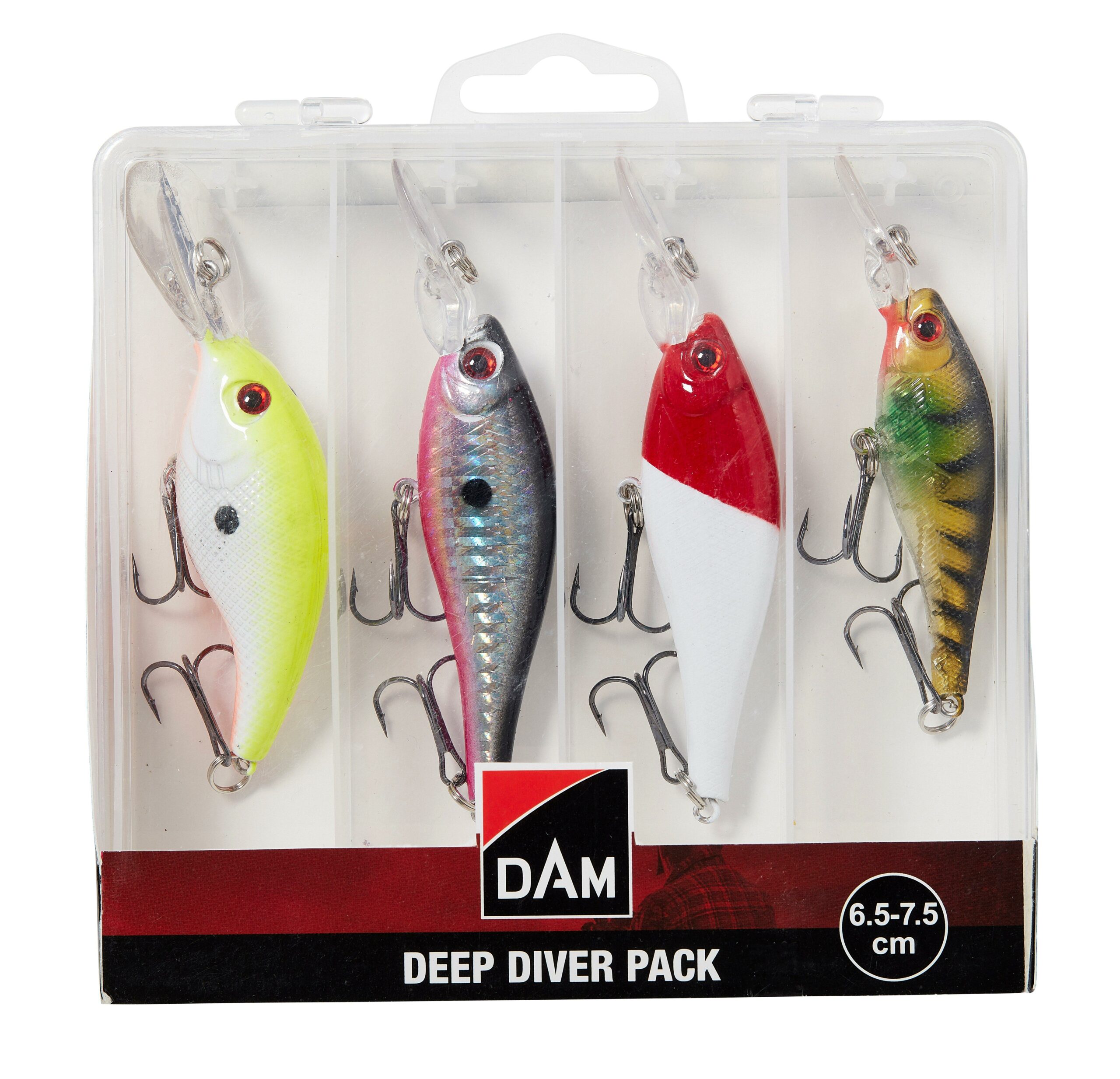 DAM Deep Diver Pack - 4 wobblers 6,5-7,5cm i ask