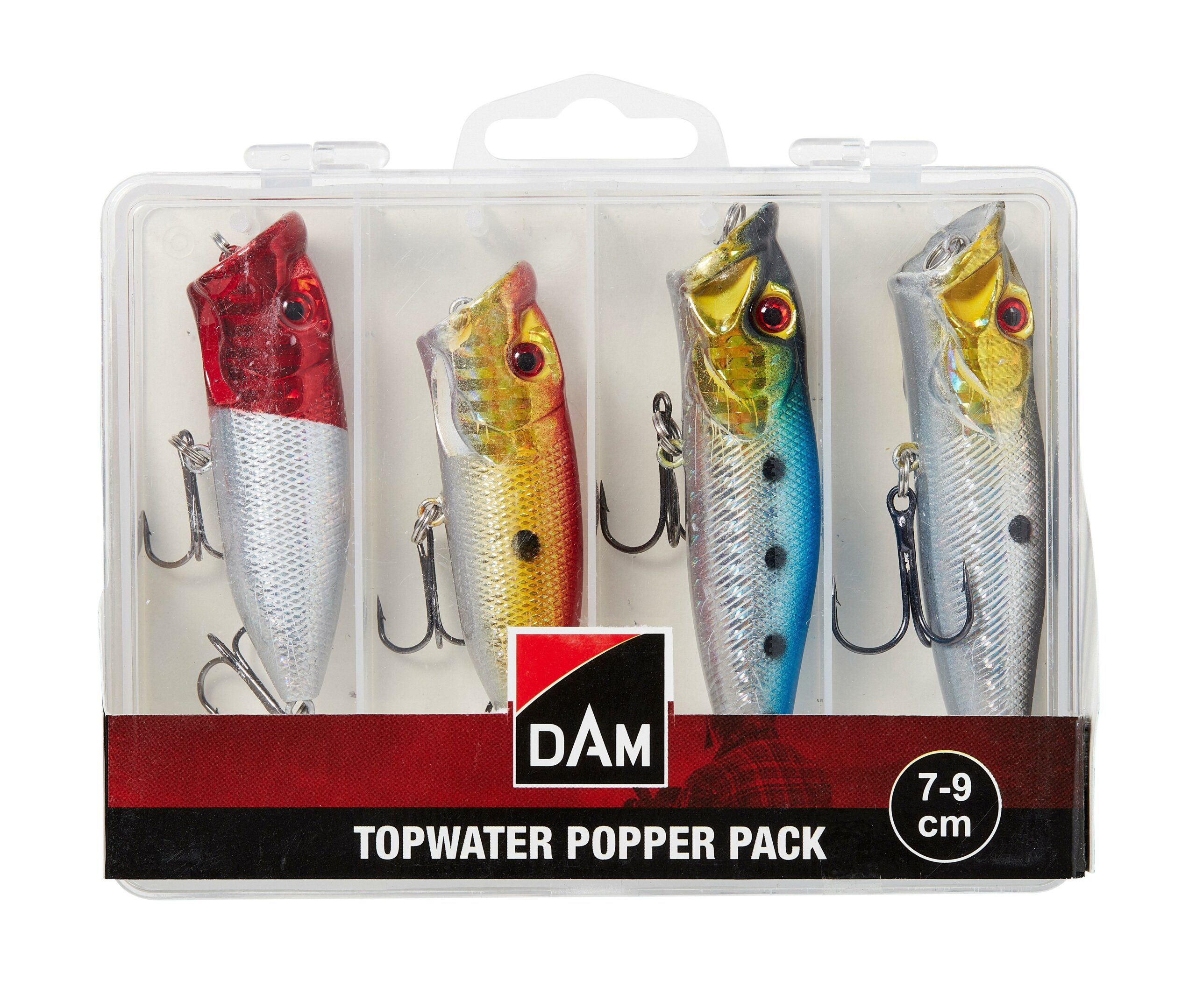 DAM Topwater Popper Pack - 4 poppers 7-9cm i ask