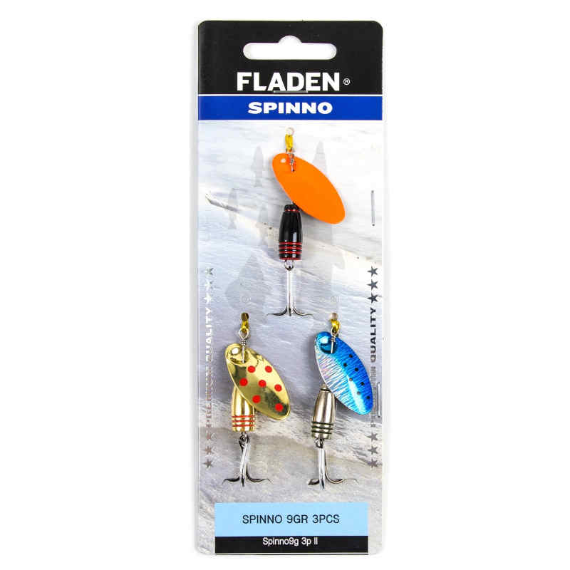 Fladen Spinno 9g Spinnare (Mix 3-pack) - Nr II