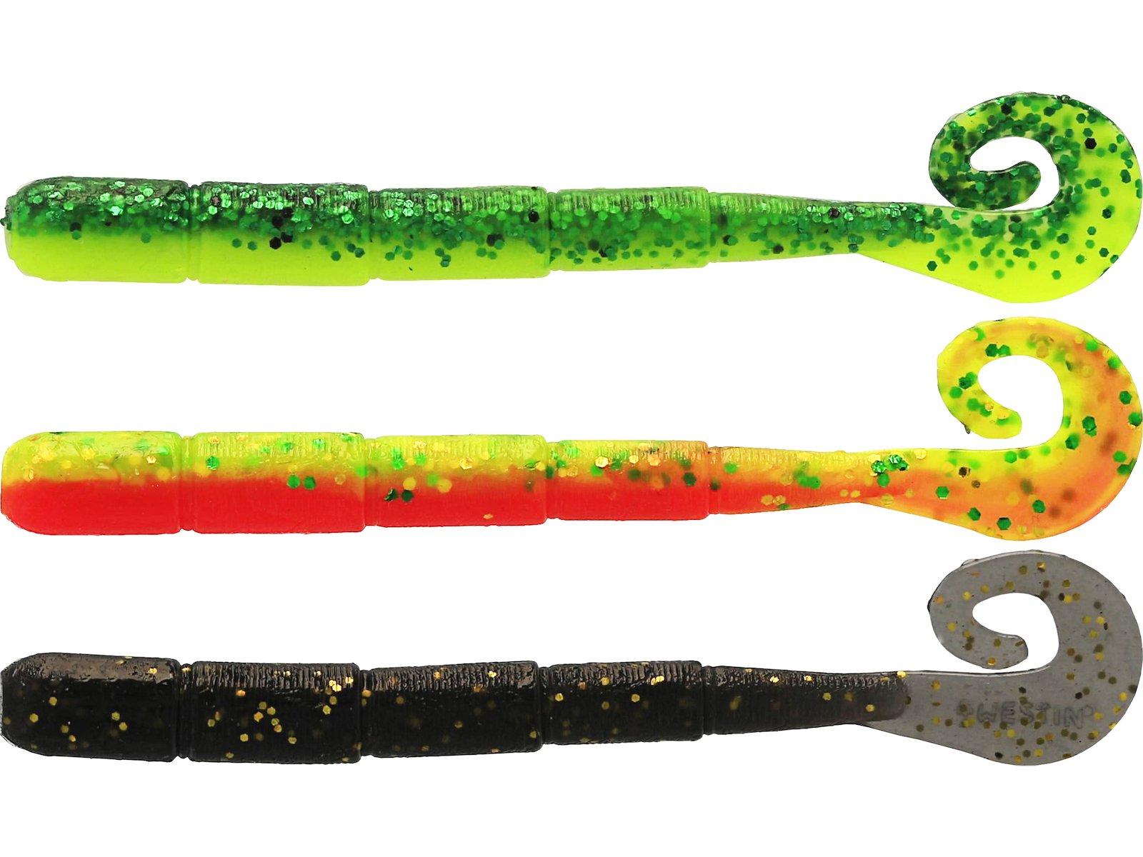 Westin Ned Worm Curltail 5cm (Mix 6-pack)