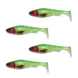 Daiwa PX Lazy Shad 9cm Abborrefemman 2026 (4-pack)