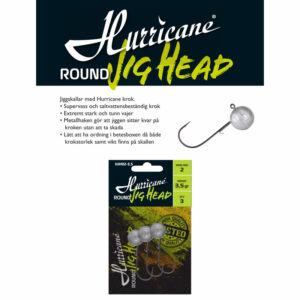 Hurricane Jiggskalle Round JIg Head