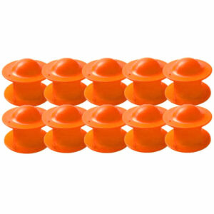 Rullflöte för kräftfiske - Orange 10-pack