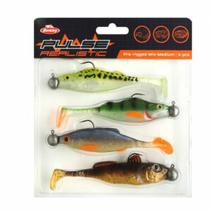 Berkley Pulse Realistic Prerigged Mix - Medium (4-pack)