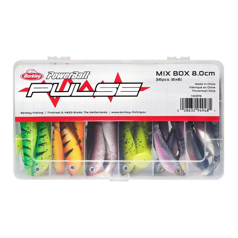 Berkley Pulse Shad Mixbox – 8cm (36st)